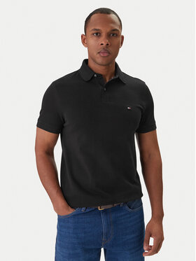 Tommy Hilfiger Tommy Hilfiger Polo marškinėliai 1985 MW0MW17770 Juoda Regular Fit
