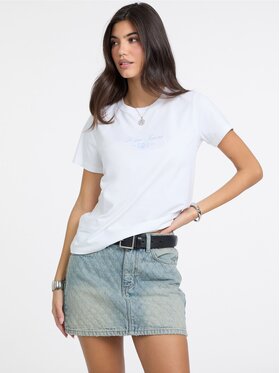 Guess Jeans Guess Jeans T-Shirt 178879 Biały Classic Fit