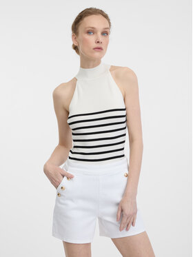 Orsay Orsay Podkoszulek 1000613000000__XXS Biały Regular Fit