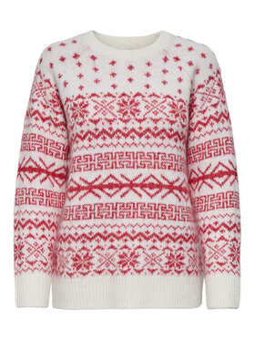 ONLY ONLY Pullover Xmas Nordic 15354824 Rot Regular Fit