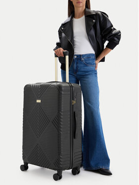 Nine West Nine West Velik kovček CEO-NW-L-001-09 BLACK Črna