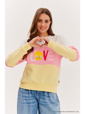 NAOKO NAOKO Bluza Tweety Love Żółty Regular Fit