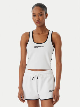 Karl Lagerfeld Jeans Karl Lagerfeld Jeans Top B2W17087 Weiß Slim Fit