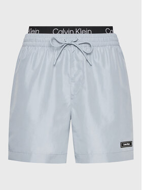 Calvin Klein Swimwear Calvin Klein Swimwear Szorty kąpielowe Medium Double Wb KM0KM00815 Niebieski Regular Fit