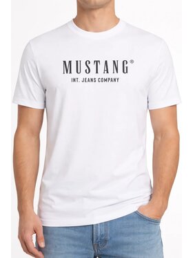 Mustang Mustang T-Shirt Style Alex Biały Regular Fit