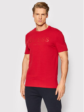 Guess Guess Marškinėliai Gammy M2RI29 J1311 Raudona Slim Fit