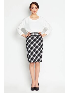 Awama Awama Spódnica A107 Biały Basic Fit