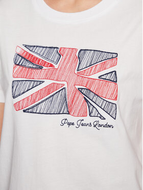 Pepe Jeans T-shirt Tara PL505343 Bijela Regular Fit