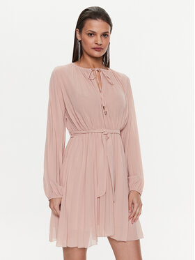 ViCOLO ViCOLO Koktejlové šaty TE0130 Béžová Regular Fit