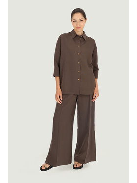 Deni Cler Milano Deni Cler Milano Koszula W-DC-1446-E2-J5-78-1 Brązowy Loose Fit