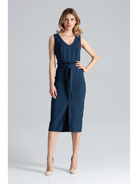 FIGL FIGL Šaty M633 Tmavomodrá Regular Fit