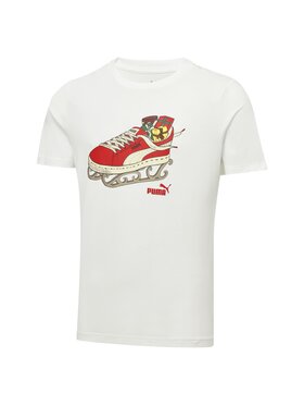 Puma Puma T-Shirt 675350 Biały Regular Fit