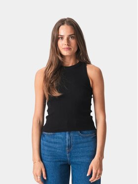 TeeShoppen TeeShoppen Top 'Basic Collection' Czarny Regular Fit