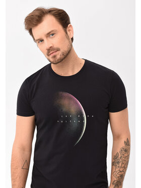 Volcano Volcano T-Shirt T-LUNAR Czarny Regular Fit
