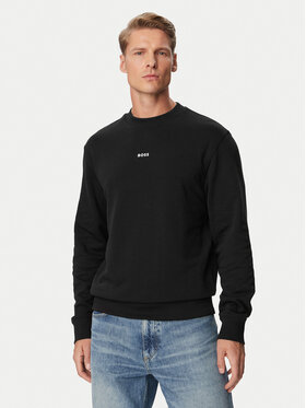 BOSS BOSS Sweatshirt Wesmallcrew 50514541 Schwarz Relaxed Fit