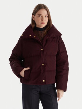 Tommy Hilfiger Tommy Hilfiger Пухено яке WW0WW47294 Бордо Relaxed Fit