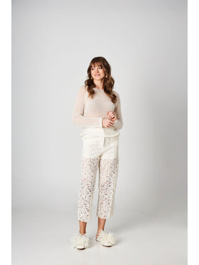 YOU by Tokarska YOU by Tokarska Sweter bali bluzka Biały Regular Fit