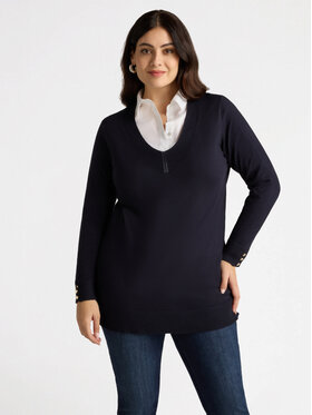 Fiorella Rubino Fiorella Rubino Kardigan M408L007769N034 Niebieski Regular Fit