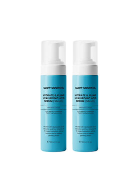 Glow Cocktail Glow Cocktail 2 x Nawilżające i ujędrniające serum z kwasem hialuronowym 30 ml Zestaw do pielęgnacji skóry
