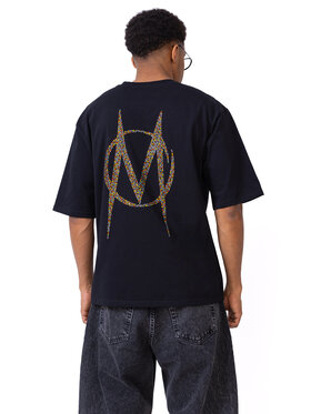 Mercur Mercur T-Shirt Crystal Czarny Comfortable Fit