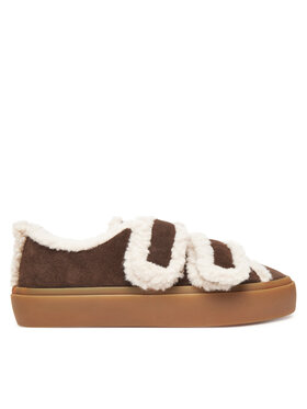 Inuikii Inuikii Sneakersy Shearling Low Velcro 1001.001.0231 Hnedá