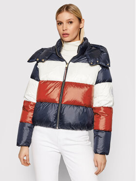 Tommy Hilfiger Tommy Hilfiger Geacă din puf Colorblock WW0WW31906 Colorat Relaxed Fit