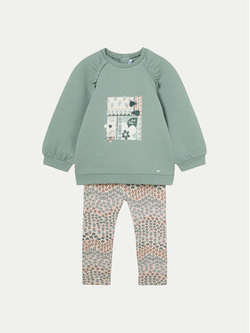 Mayoral Mayoral Комплект суитшърт и клин 2710 Зелен Regular Fit