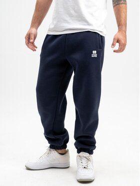Good Luck Good Luck Spodnie dresowe Wygodne na gumce sznurki 129941 Granatowy Regular Fit