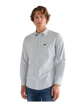 Wrangler Wrangler Koszula 112378032 Niebieski Regular Fit