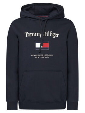 Tommy Hilfiger Tommy Hilfiger Felpa Embro Flag MW0MW42735 Blu scuro Regular Fit