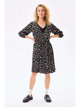 blue shadow blue shadow Sukienka codzienna Monka Czarny Regular Fit