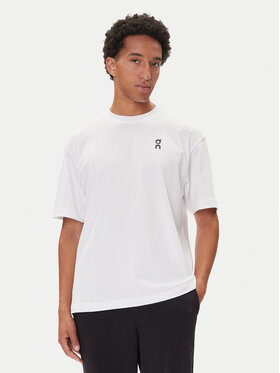 On On T-shirt Club-T 1ME1005 Bijela Relaxed Fit