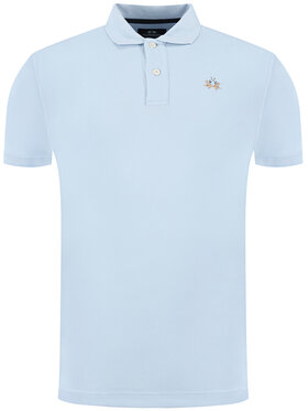 La Martina La Martina Polo Piquet CCMP02 PK001 Celeste Slim Fit