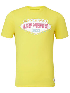 Red Bull Racing Red Bull Racing T-Shirt Las Vegas GP Żółty Regular Fit