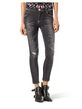 PHILIPP PLEIN PHILIPP PLEIN Džínsy 30761 Čierna Straight Fit