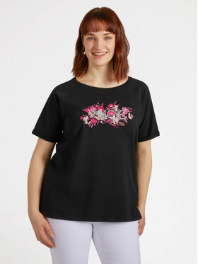 Fiorella Rubino Fiorella Rubino T-Shirt G380L008131N033 Czarny Regular Fit