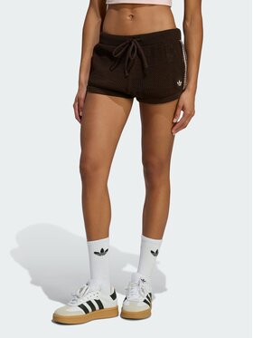 adidas adidas Szorty materiałowe 158977 Brązowy Regular Fit