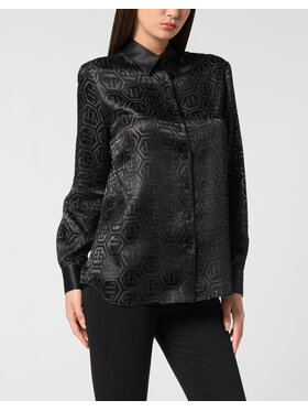 PHILIPP PLEIN PHILIPP PLEIN Košeľa 26475 Čierna Fitted Fit