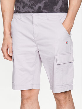 Champion Champion Šortky z materiálu 218736 Šedá Regular Fit