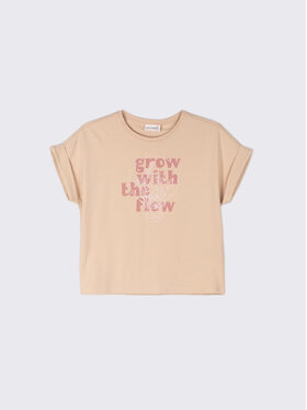 Coccodrillo Coccodrillo T-Shirt WC2143203GRO Beżowy Relaxed Fit
