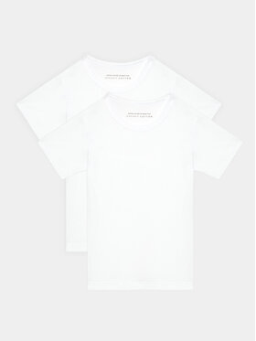 United Colors Of Benetton United Colors Of Benetton Комплект 2 тишъртки 3OP80M018 Бял Regular Fit