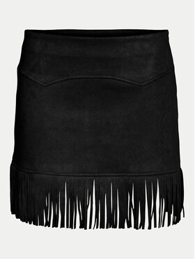 Noisy May Noisy May Fustă din imitație de piele Abby 27033111 Negru Regular Fit