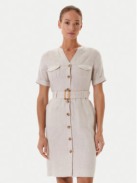 Tatuum Tatuum Рокля тип риза Sofori T2509.204 Бежов Regular Fit