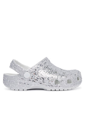 Crocs Crocs Шльопанці Classic Dazzle Glitter Clog K 213915 Срібний