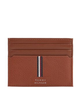 Tommy Hilfiger Tommy Hilfiger Etui za kreditne kartice Th Premium Leather Cc Holder AM0AM12186 Smeđa