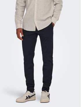 Only & Sons Only & Sons Čino bikses 22026326 Tumši zils Slim Tapered Fit