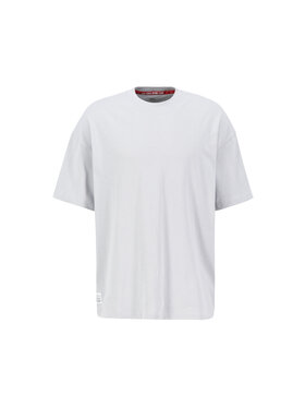 Alpha Industries Alpha Industries T-Shirt Logo Code Backprint T-Shirt Szary Relaxed Fit
