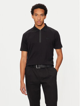 BOSS Boss Tricou polo Philix Mirror 50525119 Negru Regular Fit