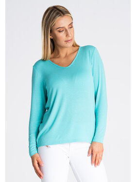 FIGL FIGL Bluzka M980 Zielony Regular Fit