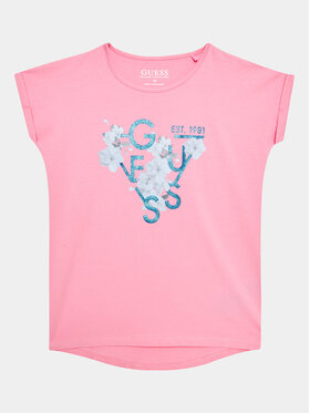 Guess Guess Majica J3GI21 K6YW1 Roza Regular Fit